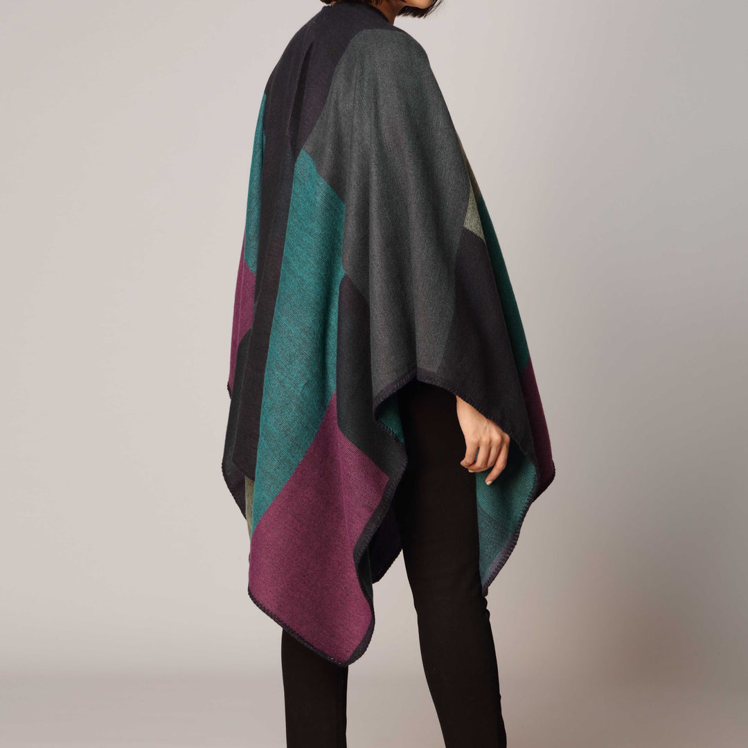 Navy Cape Shawl PW2815