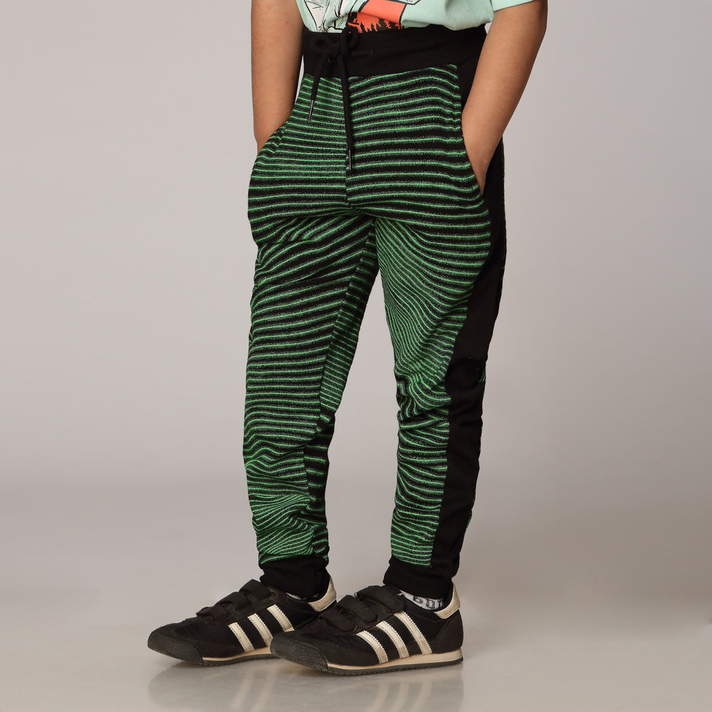 Boys Black Fleece Trousers PW2854