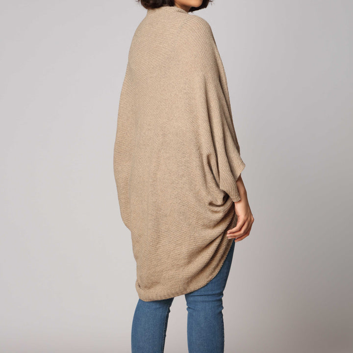 Beige Mid Length Cardigan PW2905