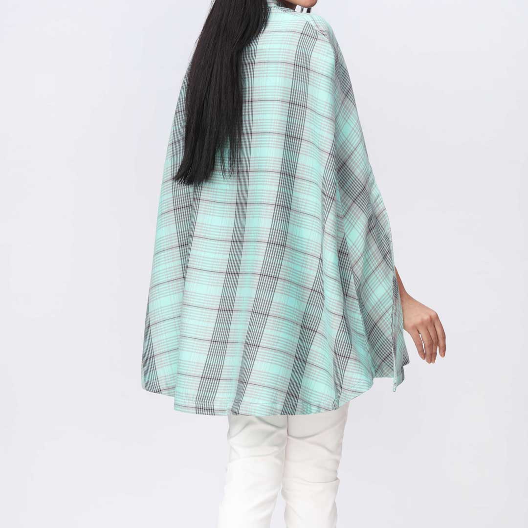 1PC- Flannel Checkered Top PW3290