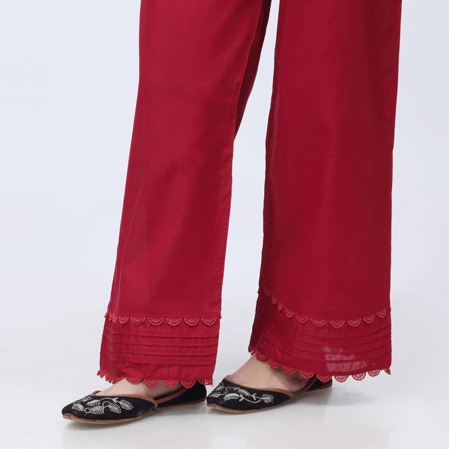 Maroon Striper Broshia Straight Fit Trouser PW3622