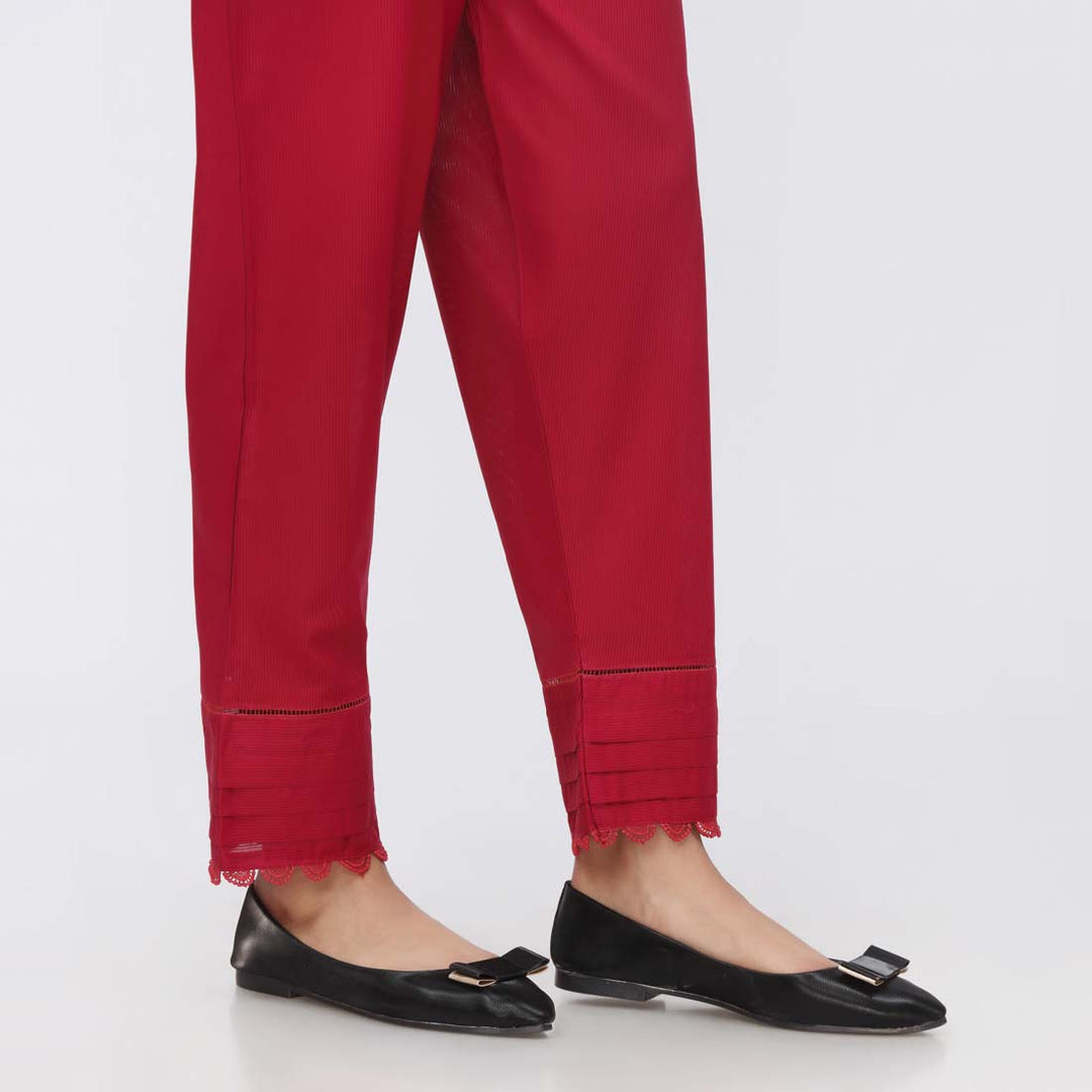 Maroon Stripe Broshia Straight Fit Trouser PW3623