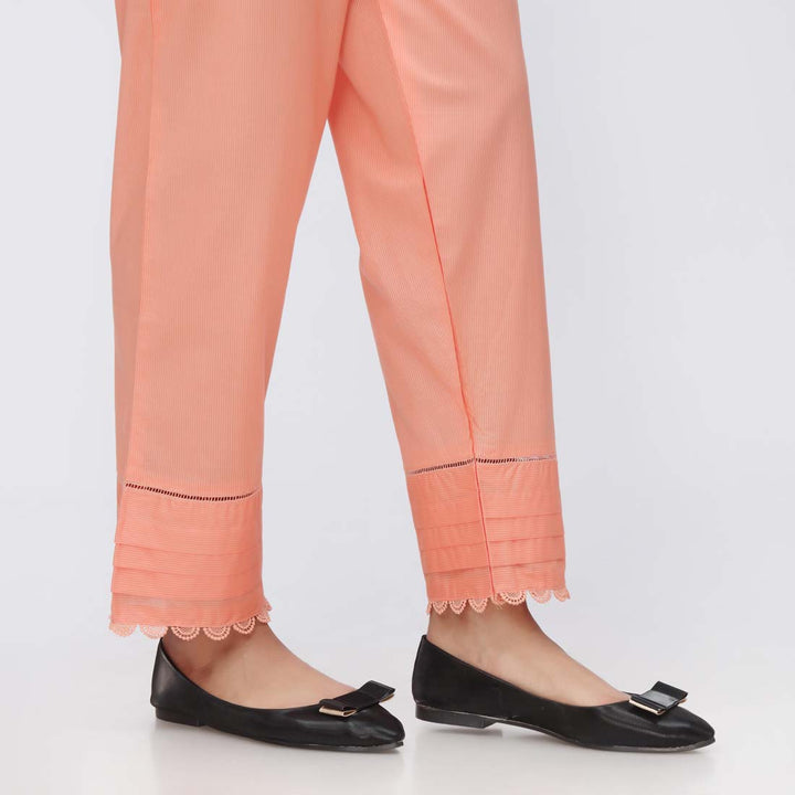 Peach Stripe Broshia Straight Fit Trouser PW3623