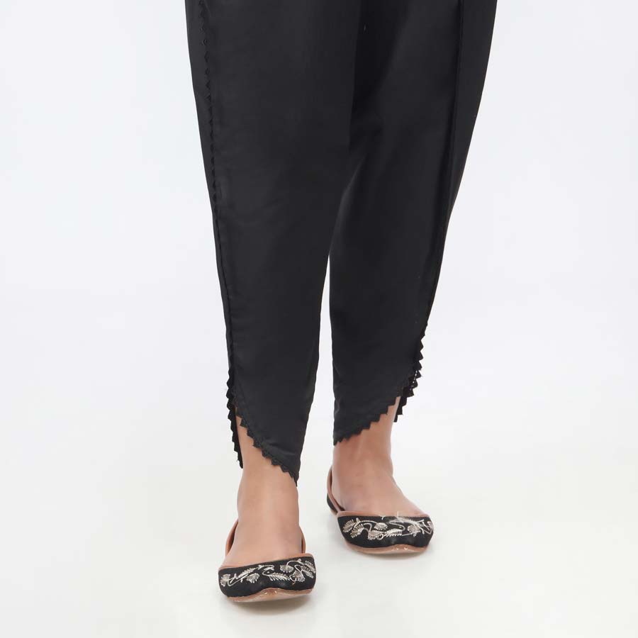 Black Cambric Tulip Shalwar PW3656