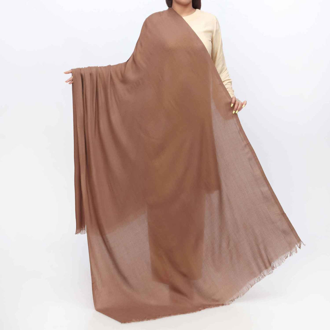 Brown Moonlight Plain Shawl PW3723