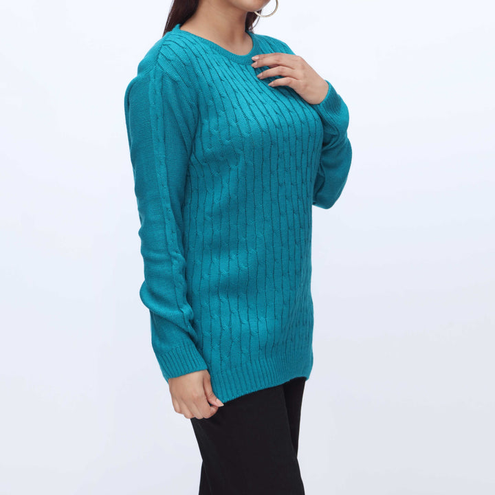 Green Mid Length Cardigan PW3901