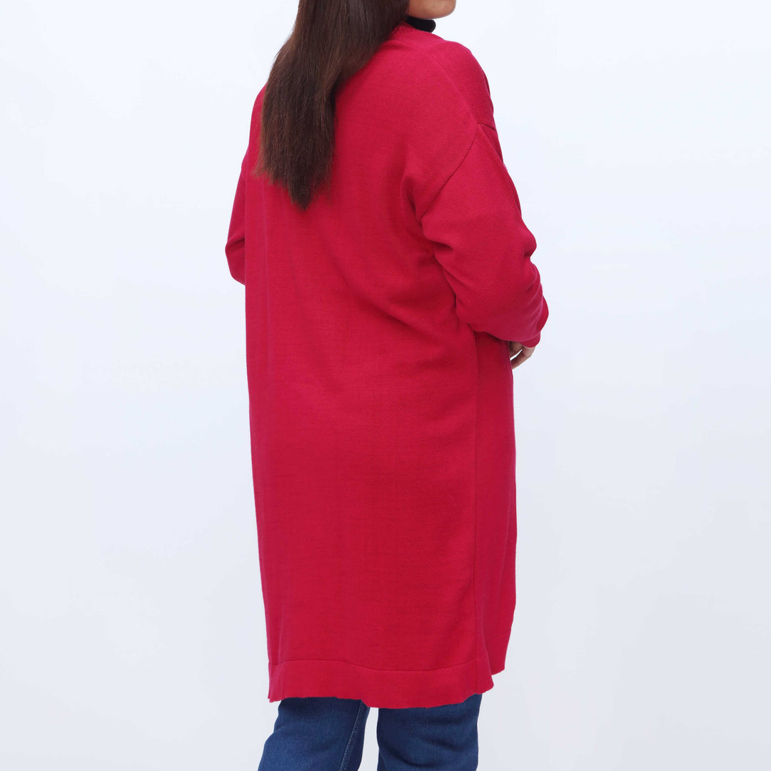 Pink Long Cardigan PW3907