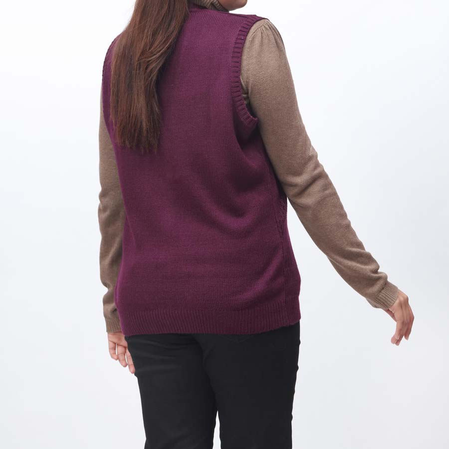 Plum Mid Length Cardigan PW3910