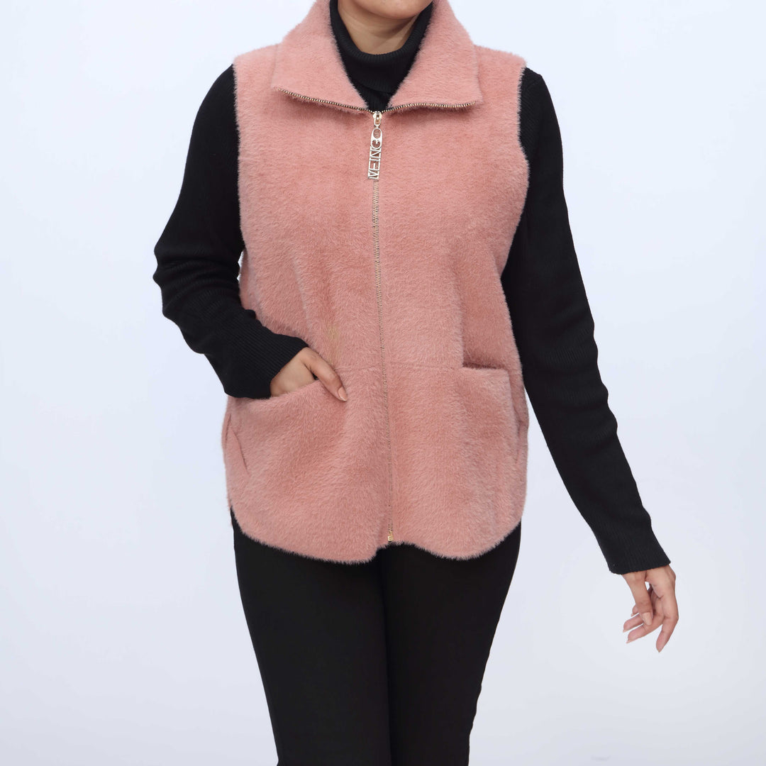 Peach Mid Length Cardigan PW3920