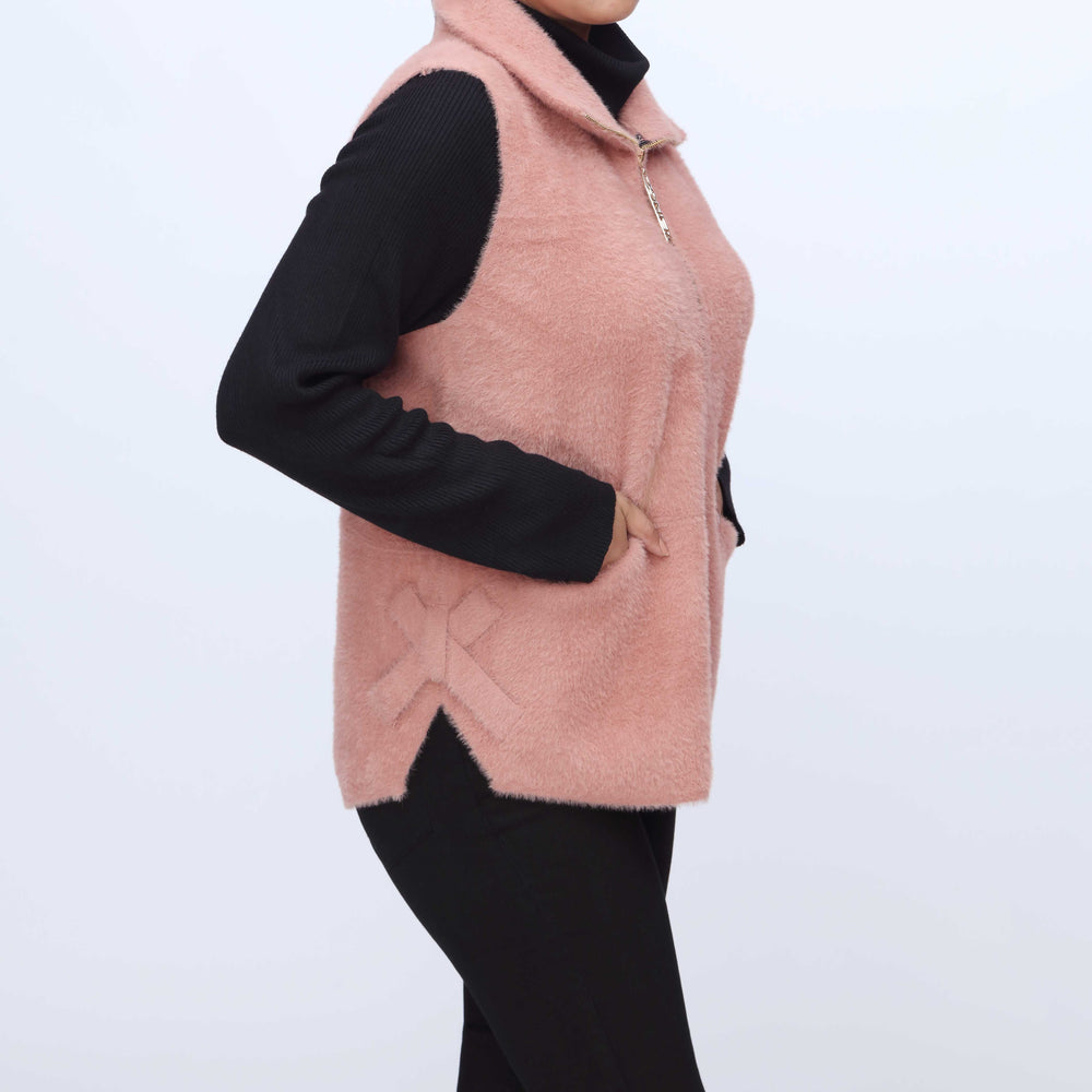 Peach Mid Length Cardigan PW3920