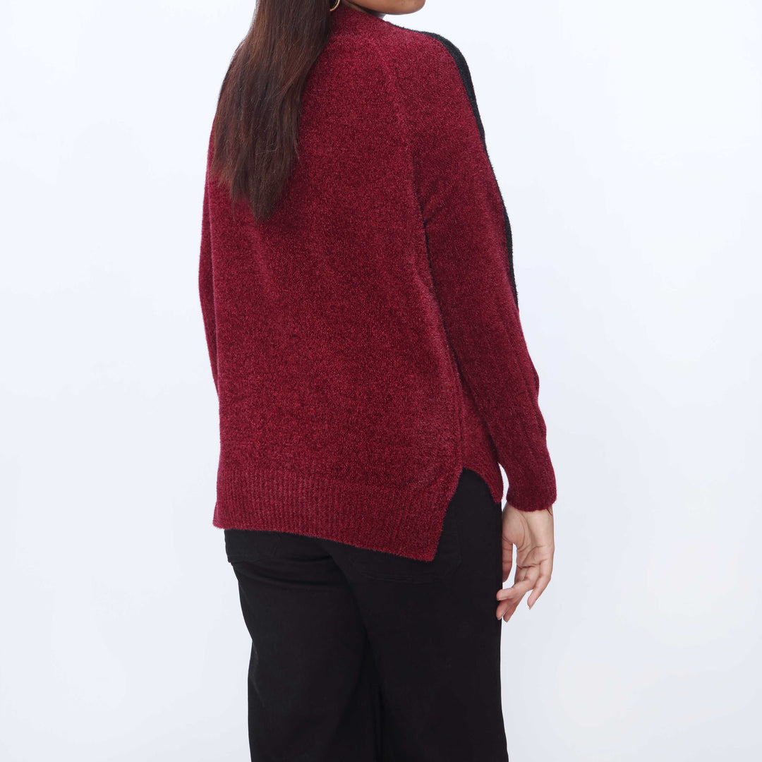 Maroon Mid Length Cardigan PW3931