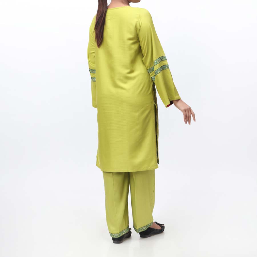 2PC- Embroidered Cambric Suit PW3996