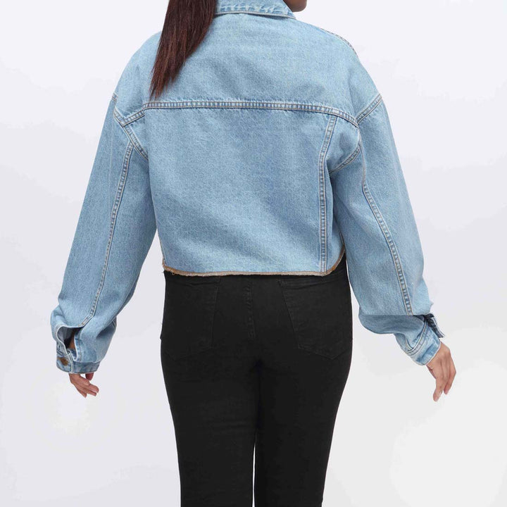 Sky Blue Denim Jacket PW3999