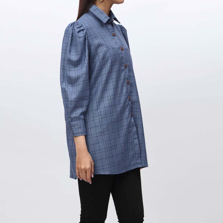 1PC- Flannel Checkered Top PW9145