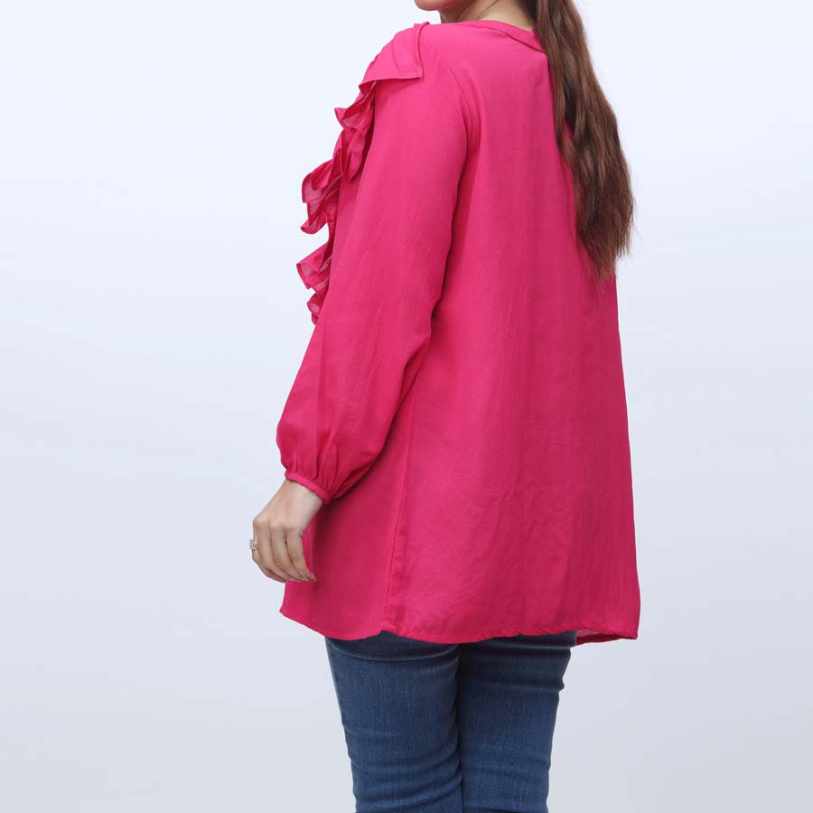 1PC- Solid Georget Chiffon Top PW9146