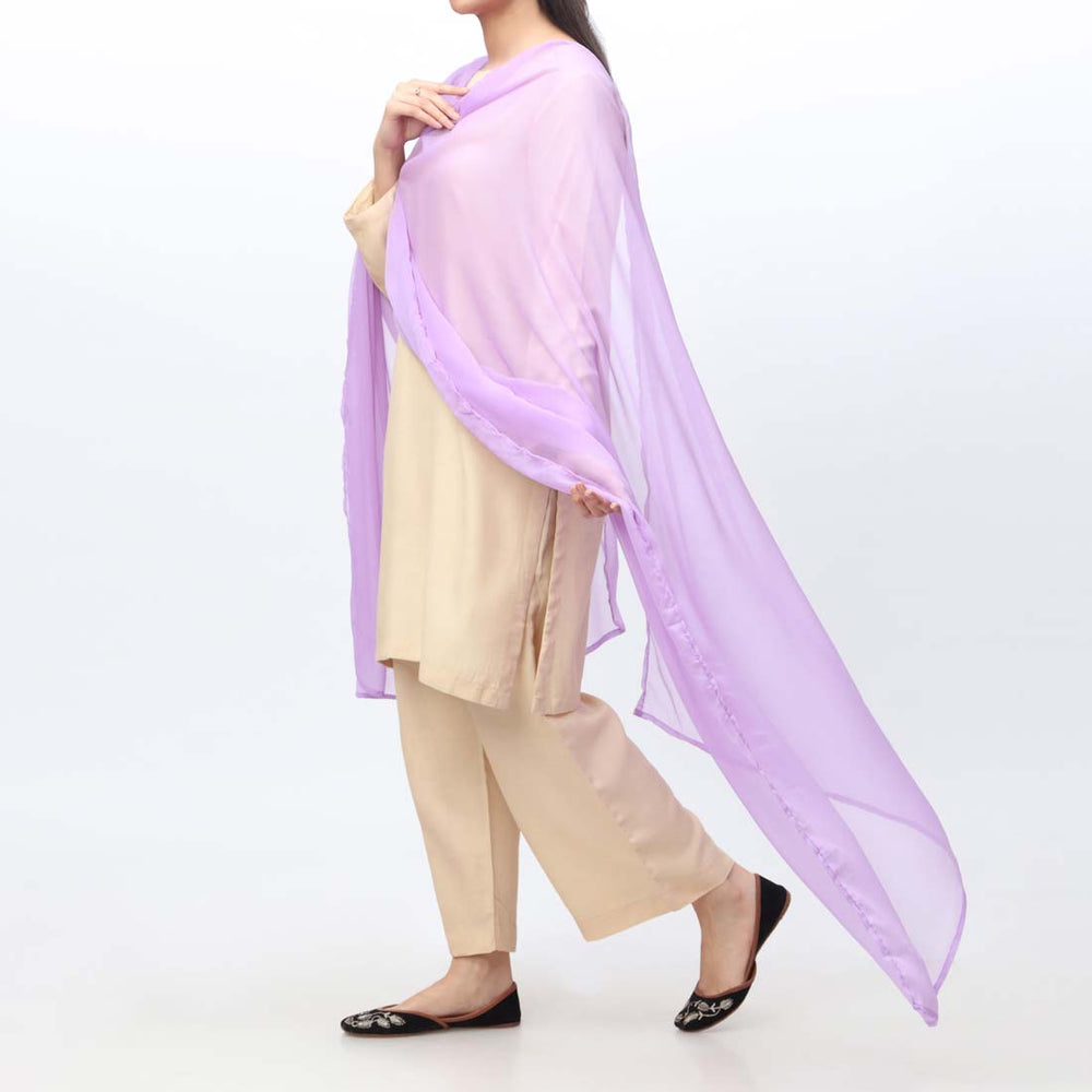 Lilac Chiffon Dupatta PW9708