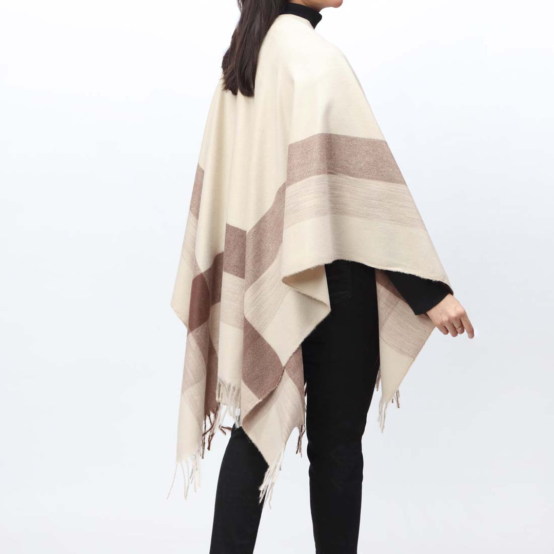 Khaki Cape Shawl PW9805