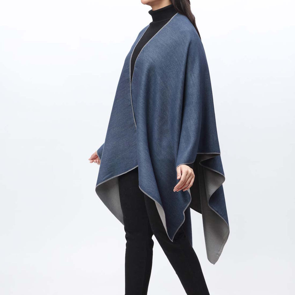 Navy Cape Shawl PW9807