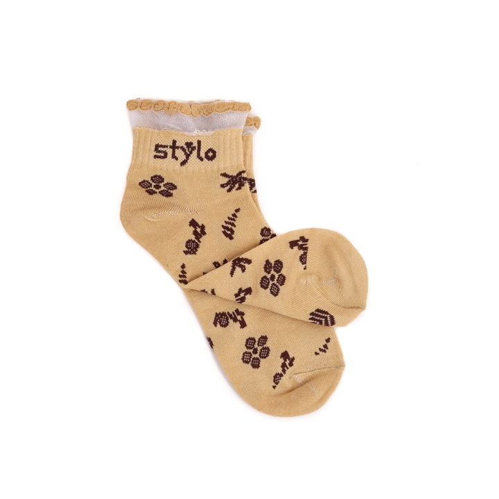 Beige Ladies Socks S01610