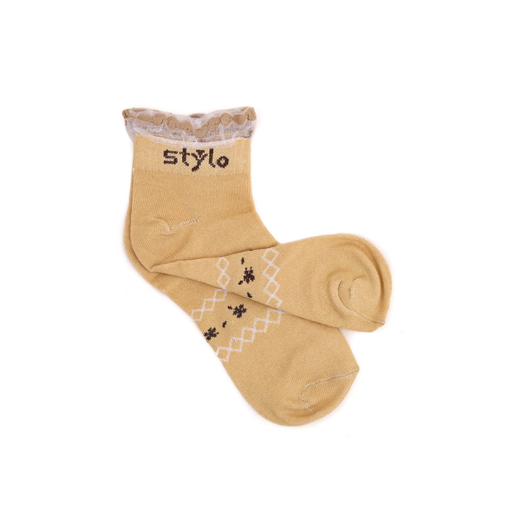 Beige Ladies Socks S01612