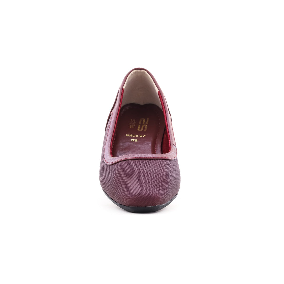 Maroon Winter Pumps WN0697