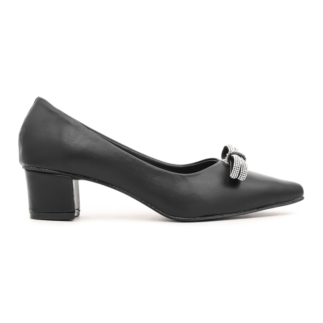 Black Winter Court Shoes WN7298